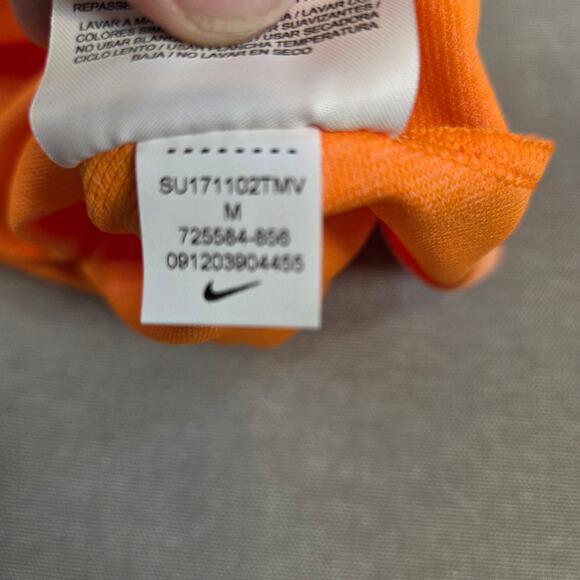 Nike Golf Women’s Dri-Fit Polo Shirt Orange Performance Top Size M NWT - Picture 15 of 16